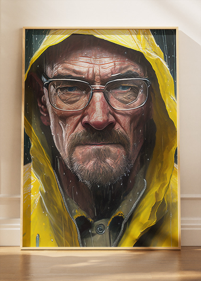 Walter White Heisenberg Portrait Wall Art Poster & Canvas Print