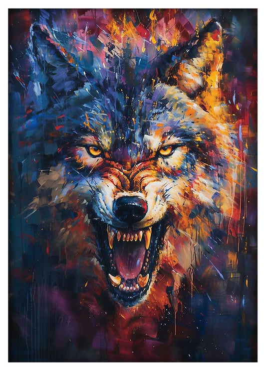 Wolf – Canvas & Poster Wall Art – T892 Wildlife Series