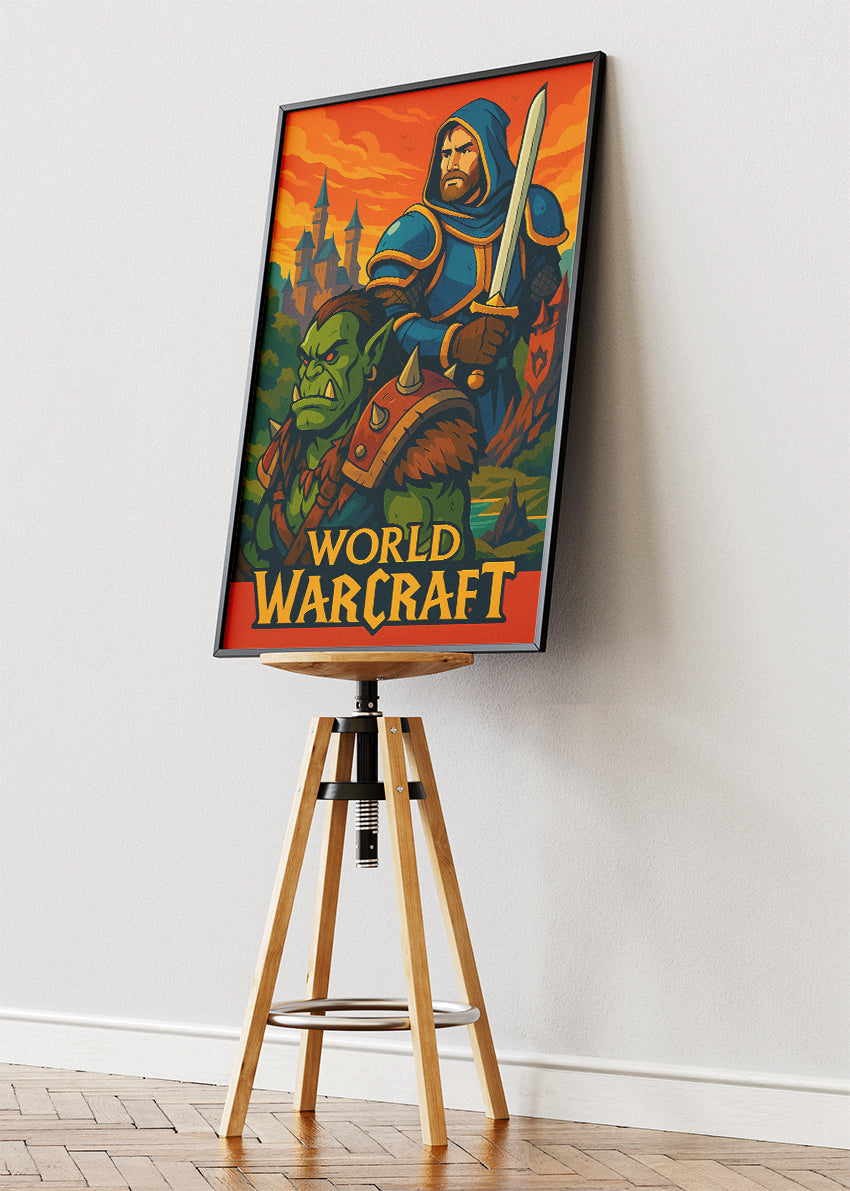 World of Warcraft Wall Art – Epic Fantasy RPG Heroes Poster & Canvas