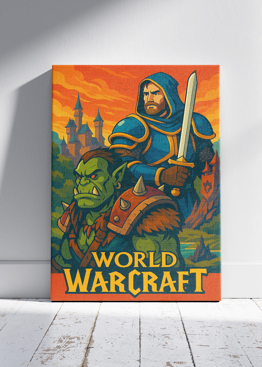 World of Warcraft Wall Art – Epic Fantasy RPG Heroes Poster & Canvas