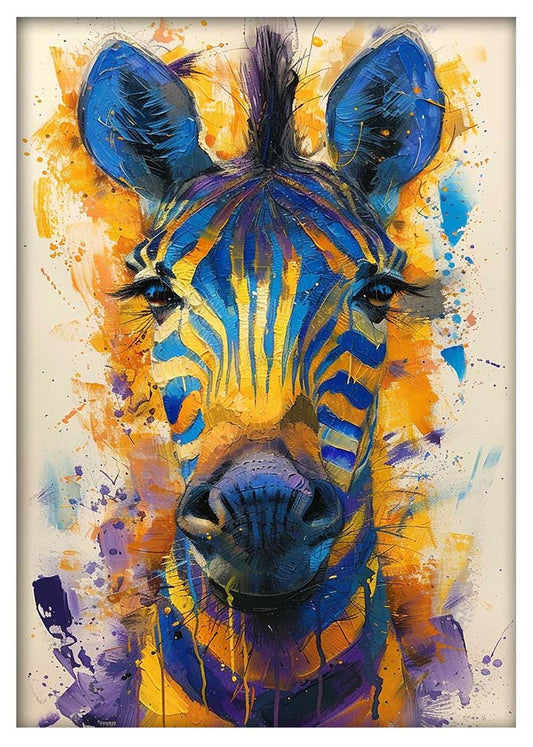 Zebra – Canvas & Poster Wall Art – T933 Wildlife Series