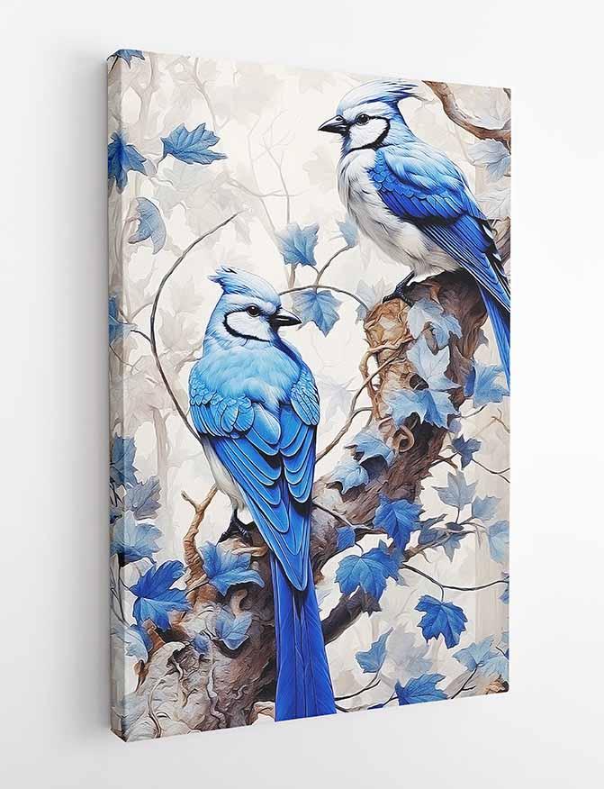 Blue Canvas Art Prints, Posters, and Wall Art Flowers, Plants, Trees Collection