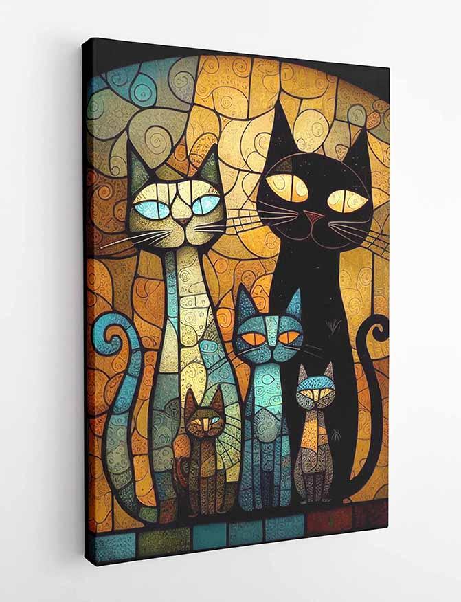 Cat Canvas & Poster Wall Art T213 Wildlife Series