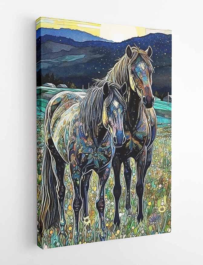 Horse Canvas & Poster Wall Art T243 Wildlife Series