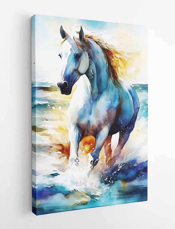 Horse Canvas & Poster Wall Art T265 Wildlife Series