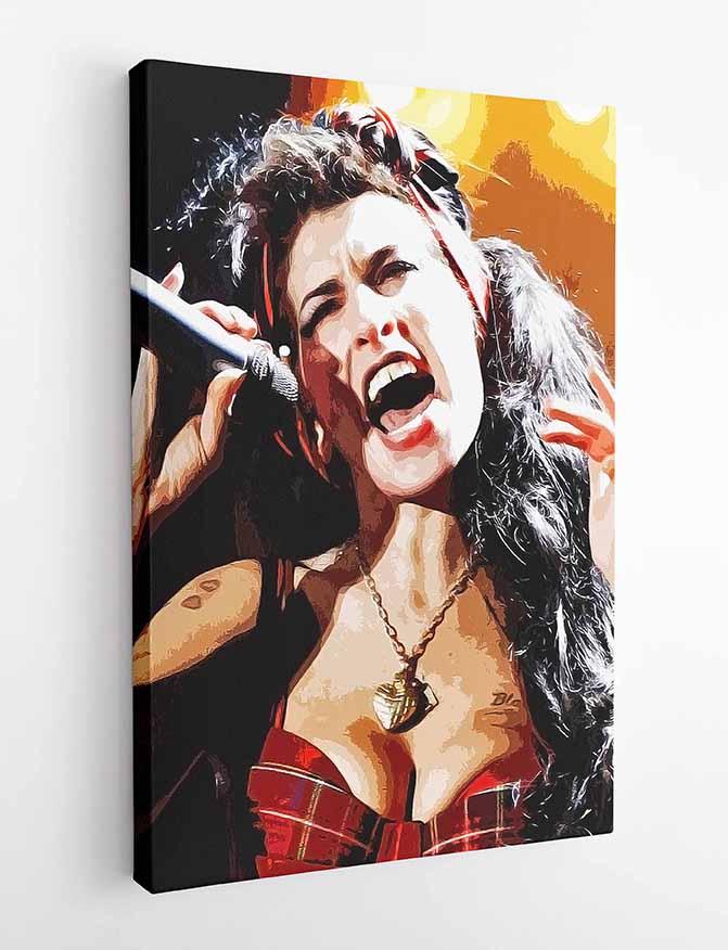 P112 Amy Winehouse Canvas Art Prints, Posters, and Wall Art Pop Art Collection
