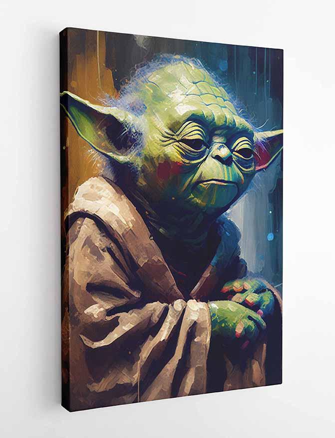P33 YODA Canvas Art Prints, Posters, and Wall Art Fantasy & Sci-Fi Collection