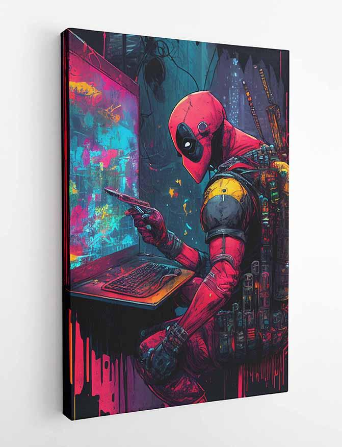 P37 Deadpool Canvas Art Prints, Posters, and Wall Art Superhero Collection