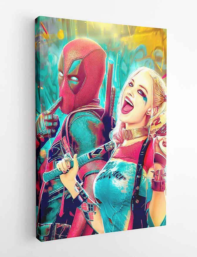 P46 Deadpool Canvas Art Prints, Posters, and Wall Art Superhero Collection