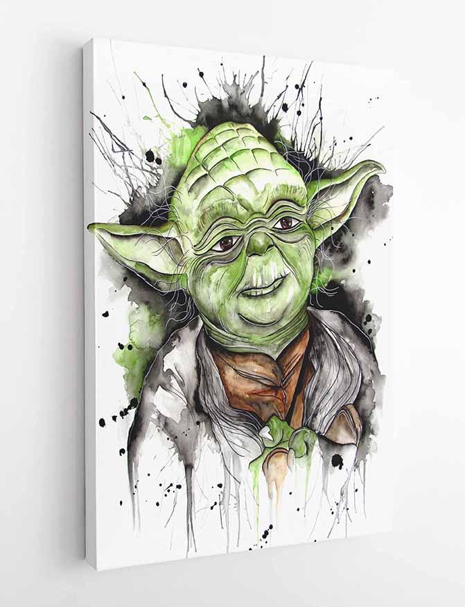 P59 Yoda Canvas Art Prints, Posters, and Wall Art Fantasy & Sci-Fi Collection